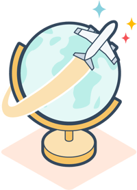 Globe and Plane Globe and Plane